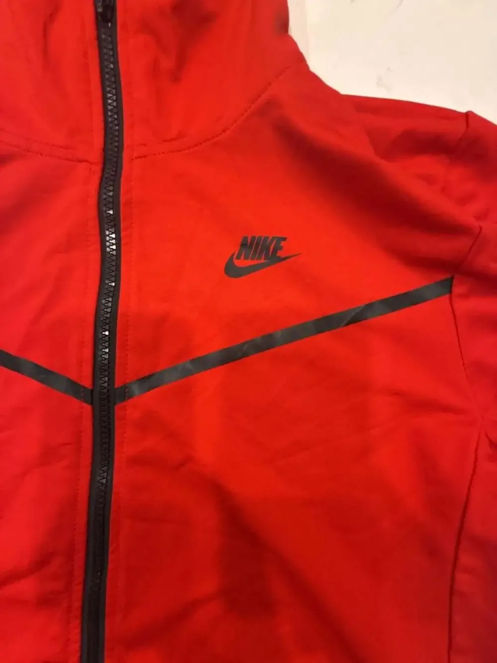 Nike Tech Fleece Full Zip Hoodie Size L Red